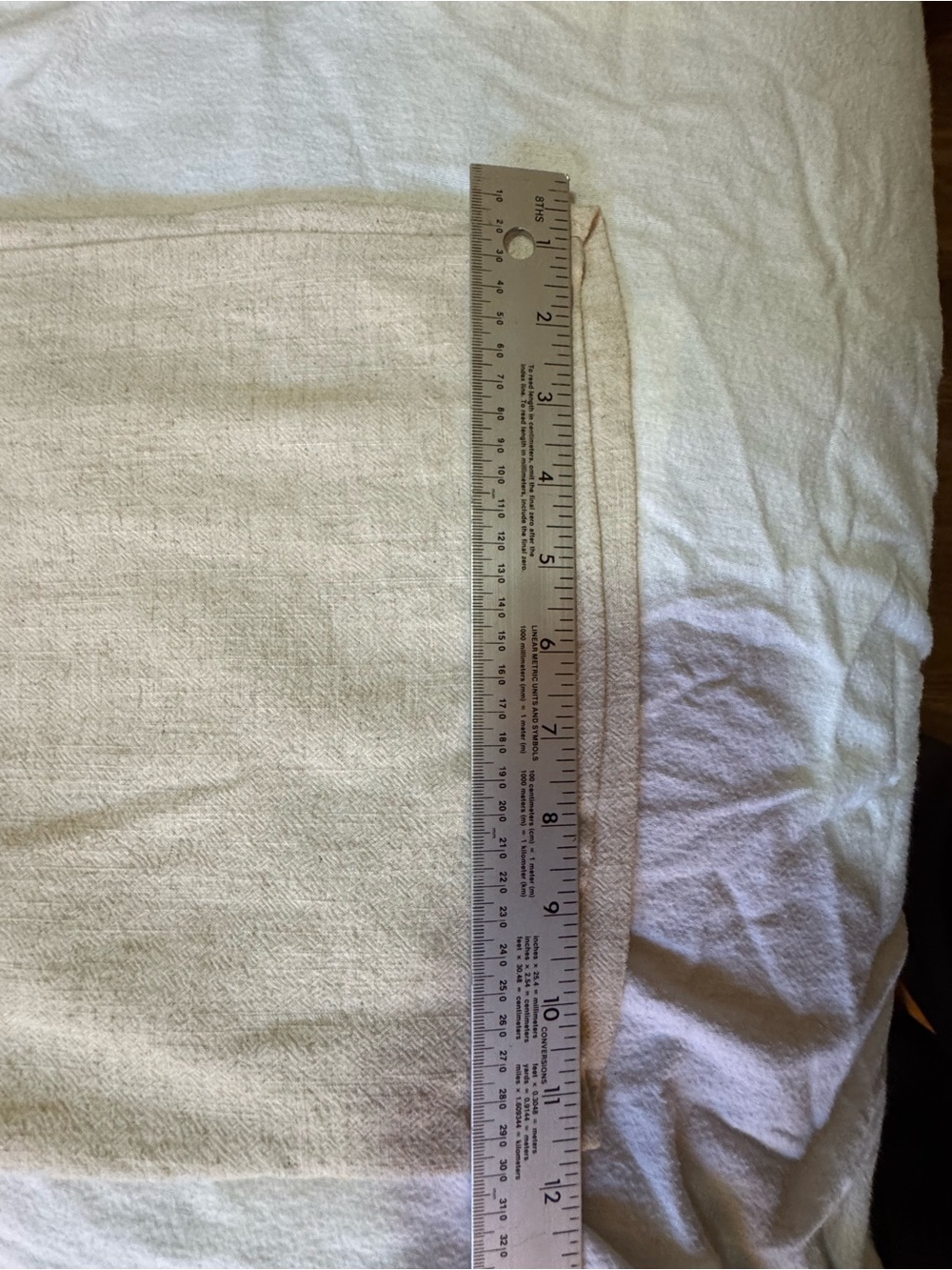 AND NOW THIS Women’s 2X Wide Leg Linen Blend Pants Ivory Natural Boho - Picture 11 of 11